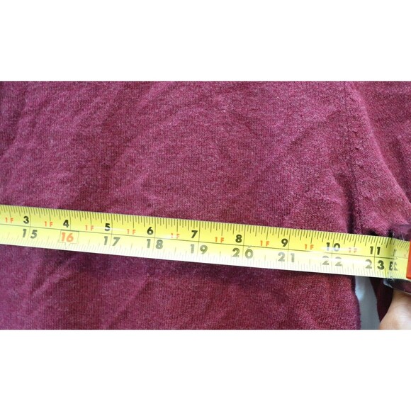 Jack Wills Mens‎ Sweater V Neck Cashmere Blend Large Red Knit Grandpa - Picture 8 of 9